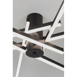 Светильник потолочный светодиодный Rivoli Violet 6180-201 LED 90Вт 3000-6000К чёрный с пультом | Rivoli