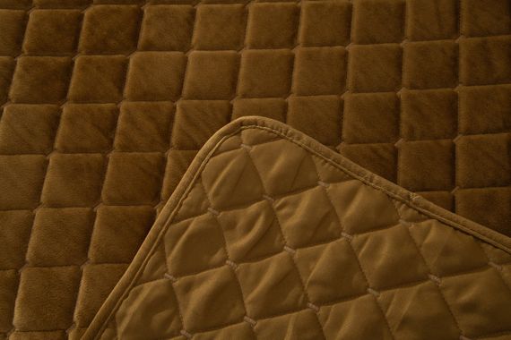 Натаниэль (горчичный) Покрывало 160х220