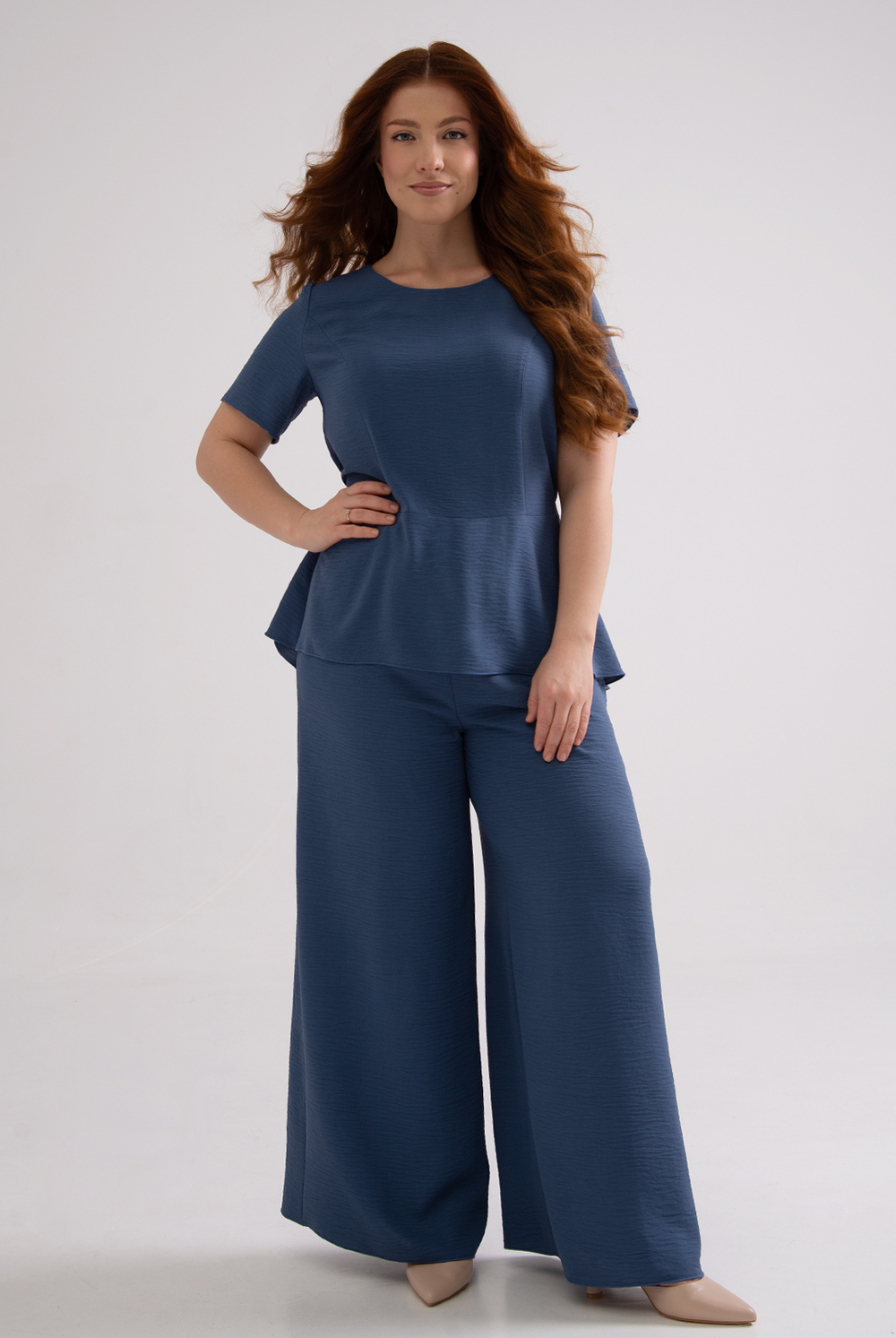 Блузка женская 4771з, джинс #30Дж094771з