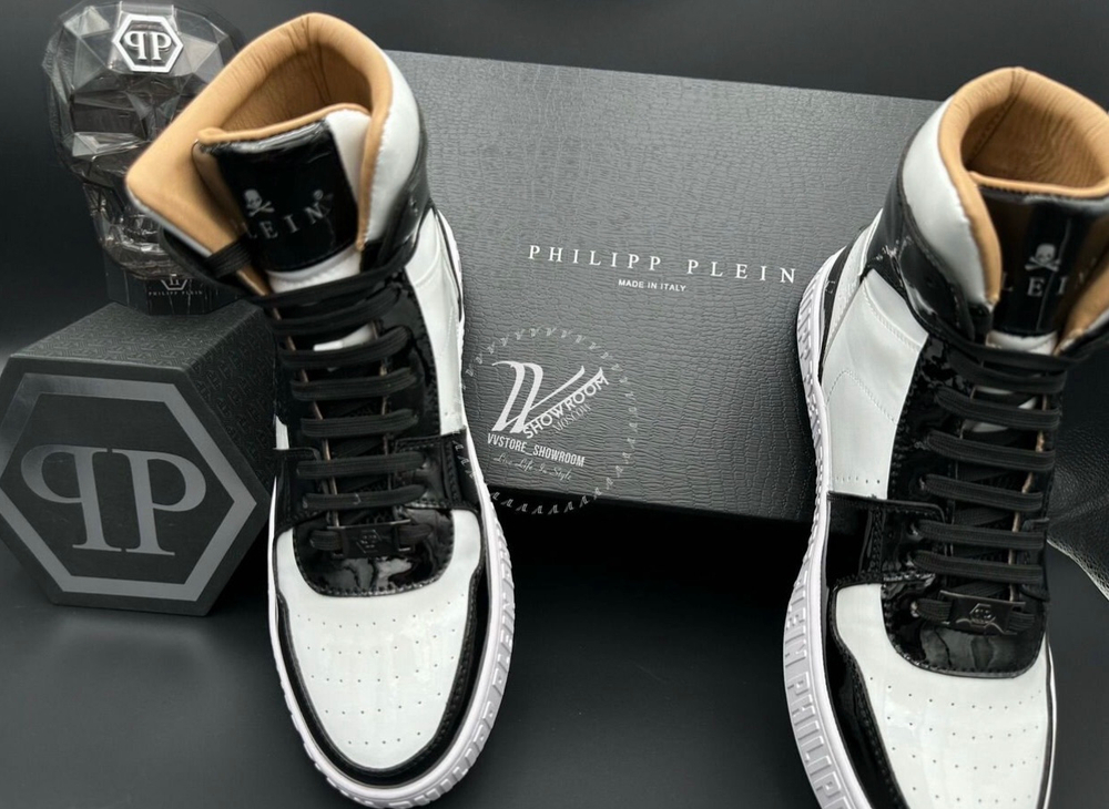 Кроссовки Hi-Top Philipp Plein Notorious Skull