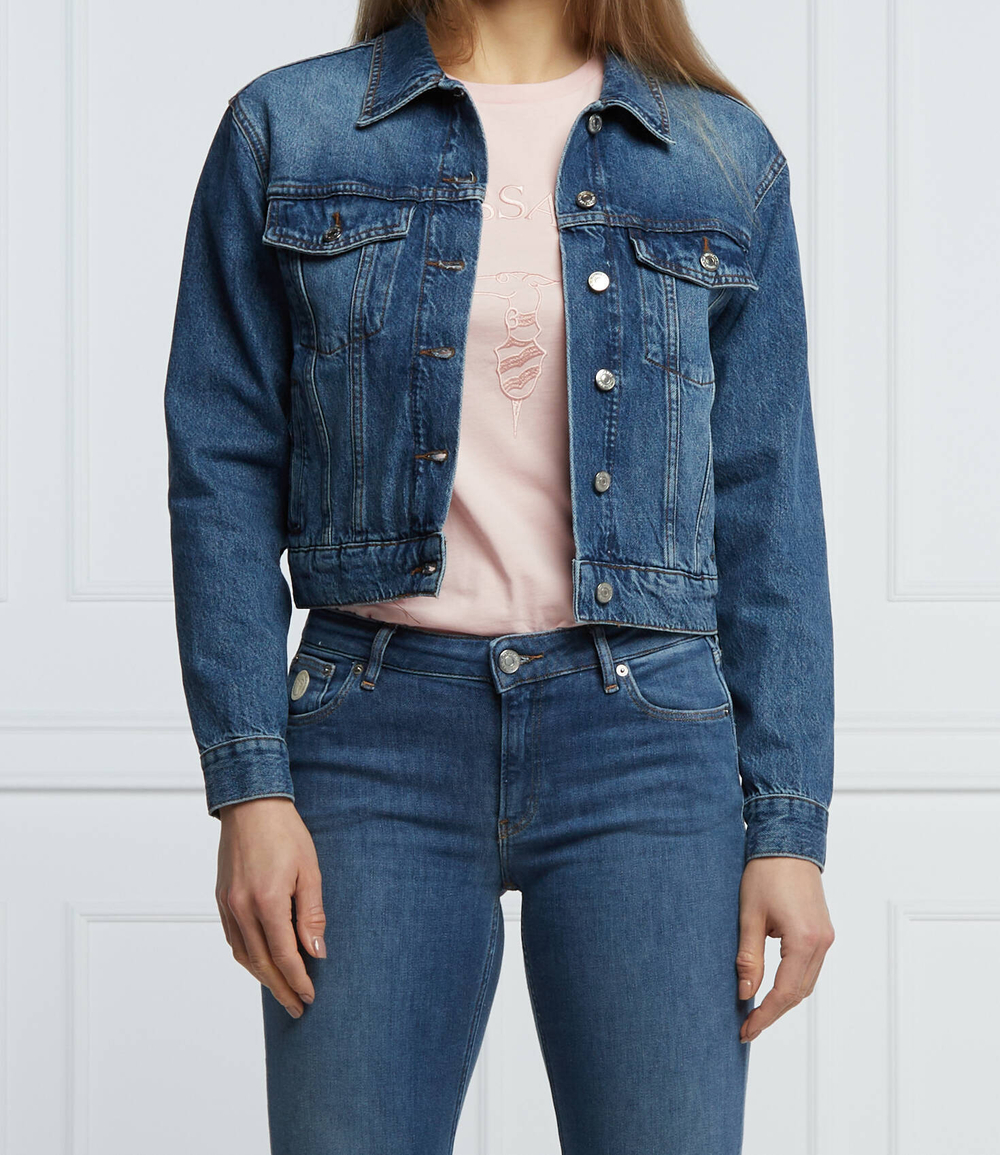 джинсовая куртка Trussardi - темно-синий(56S00754 1T005800)