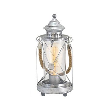 Настольная лампа 1*E27 49284 серебро BRADFORD Eglo