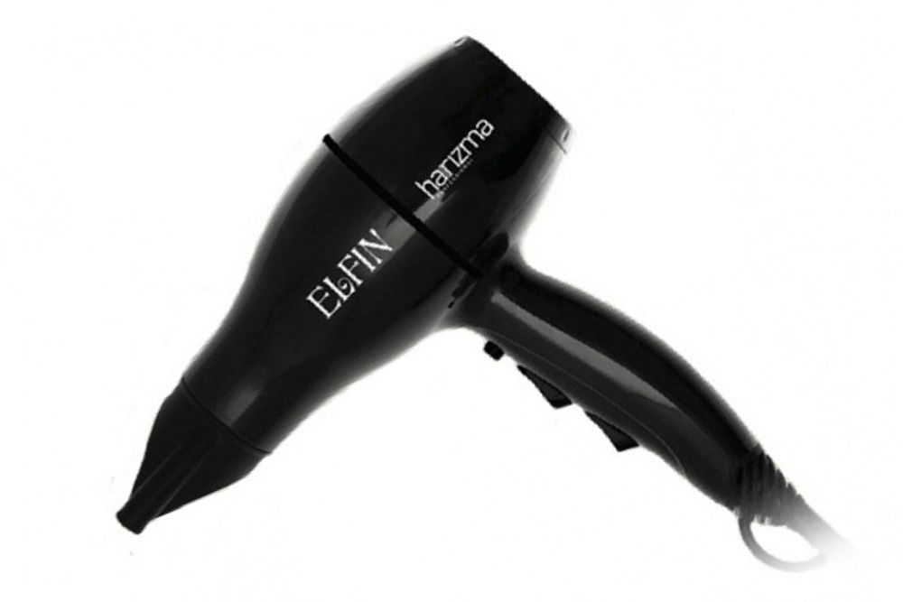 Фен Harizma Elfin, 1900 Вт, черный (h10221-06)