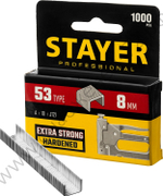 STAYER тип 53 (A/10/JT21) 8 мм, 1000 шт, калибр 23GA, скобы для степлера (3159-08)