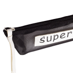 Пенал - косметичка Alingar, ПВХ-сетка, молния, 90 х 200 мм, "Superman", черный (надпись Superman)