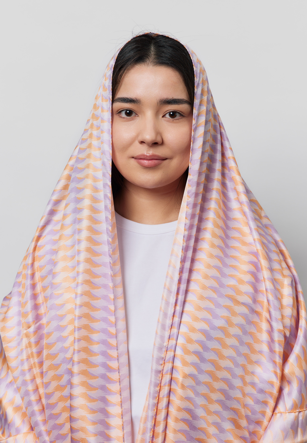 Шелковый палантин ARGYMAQ 68*180