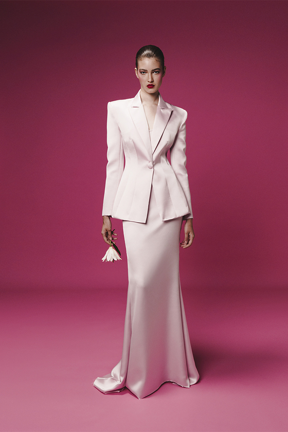 Драпированная юбка макси из сатина со шлейфом