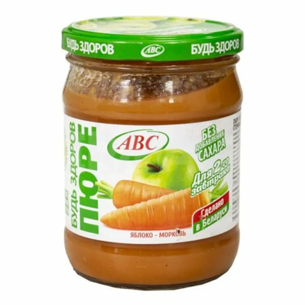 Пюре фруктовое Abs Яблоко-морковь 280 гр