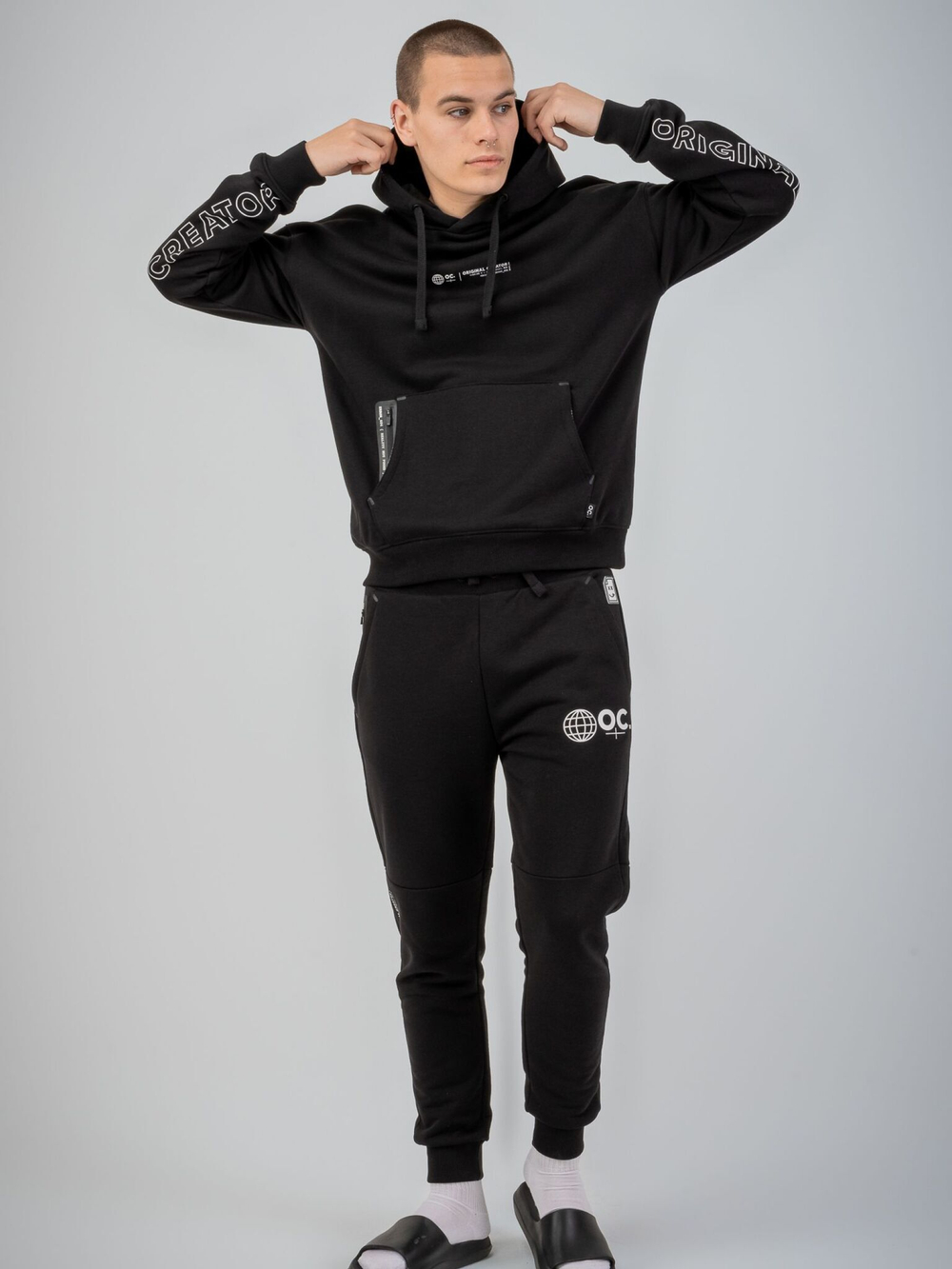 Спортивные штаны мужские ORIGINAL CREATOR, GLOBE JOGGERS, Черный