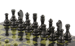 Шахматы, шашки, нарды 3 в 1 змеевик 435х430 ммАртикул:  R9979
