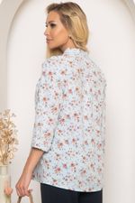 Блуза "Правила успеха" (нежно-голубая) Б4159 LT Collection (Акция)