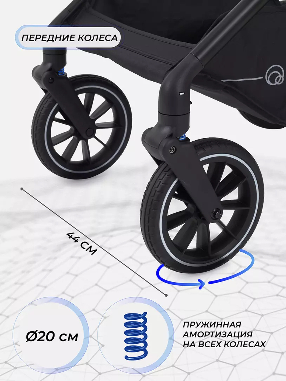 Коляска модульная Rant Moss 2025 Black