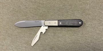 Складной нож Lion Steel "BARLOW Roundhead" L/CK0118 EB c клинком из стали Böhler M390 Microclean®, рукоять титан / дерево (Ebony)