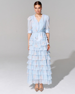 Юбка длины макси из премиального шифона