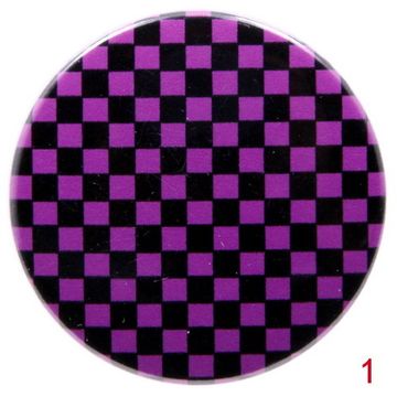 Значок Клетка черно-розовая 36 мм