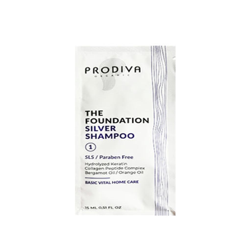 Prodiva Silver The Foundation Shampoo - Шампунь серебристый тонирующий для осветленных волос АКЦИЯ!
