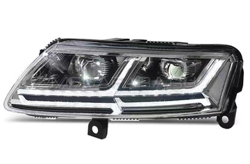 Передние фары Ауди А6 С6 2004-2011 V4 type [Комплект Л+П; яркие ходовые огни; электрокорректор; FULL LED]