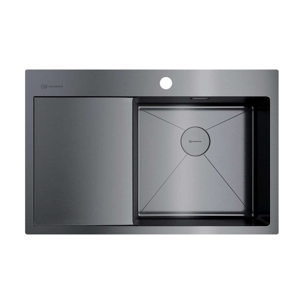 Мойка Omoikiri Akisame 78-GM-R | Вороненая сталь