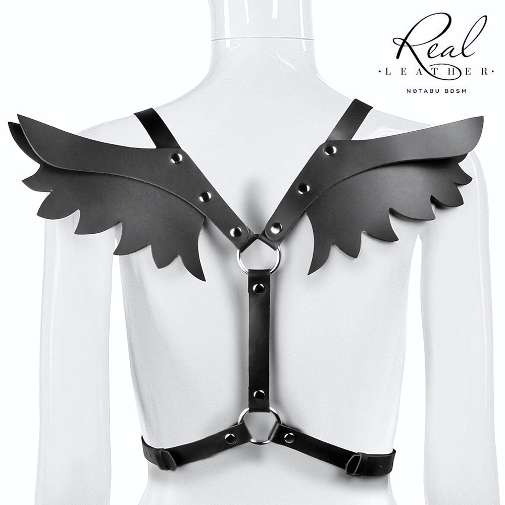 Роскошная портупея с крыльями (Цвет: черный)