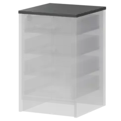 Крышка к приставным тумбам А-706.Ф Антрацит 730x450x22 Арго