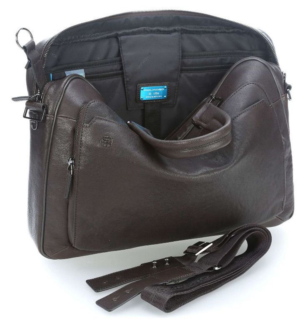Сумка мужская Piquadro Black Square темно-коричневая кожа (CA4027B3/TM) 1