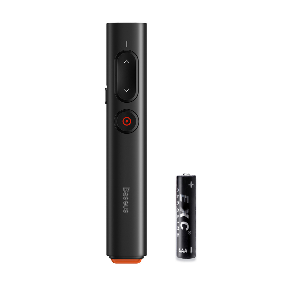 Беспроводной презентер с лазерной указкой Baseus Orange Dot PPT Wireless Presenter (Youth) - Black