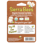 Sierra Bees, Органические бальзамы для губ, кокос, 4 шт. в упаковке, 4,25 г (0,15 унции) каждый