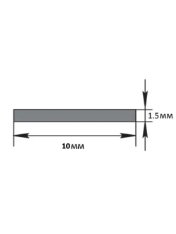 Полоса алюминиевая декоративная 10х1.5мм 2.7м Чёрный матовый