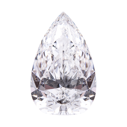 Лабораторный бриллиант груша 7.25 x 4.35 мм D/VS2 0.441 ct