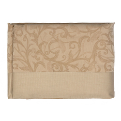 Скатерть OMBELLE chanvre + 6 салфеток Blanc des Vosges 175x175 Шампань