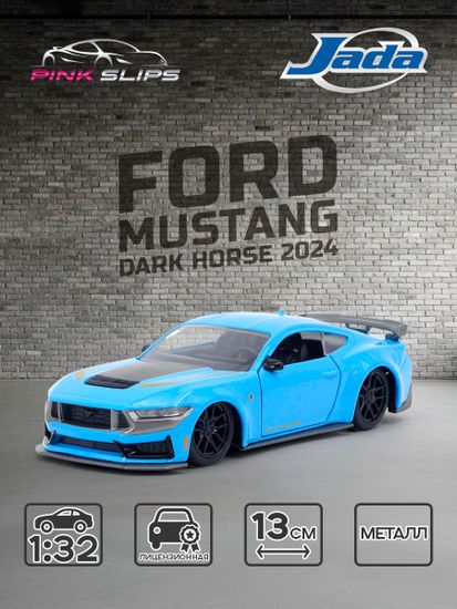 Модель Машинки 1:32 Pink SIips 2024 Ford Mustang Dark Horse 36104