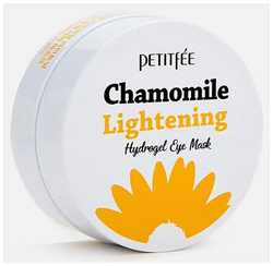 PETITFEE Восстанавливающие патчи для глаз Chamomile Lightening Hydrogel Eye Mask, 60 шт