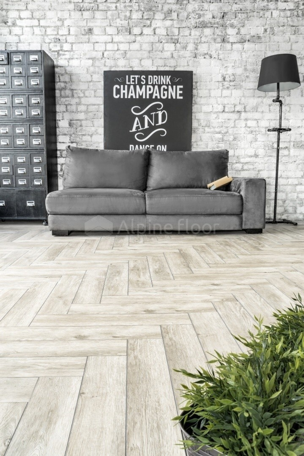 Alpine floor EXPRESSIVE PARQUET ЕСО10-1 Сумерки B 43кл 4V-GROOVE 6мм, 20шт/уп/1,48м2)