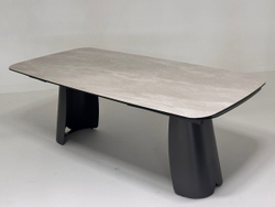 Стол KENT 200 TL-109, испанская керамика / Темно-серый каркас, ®DISAUR