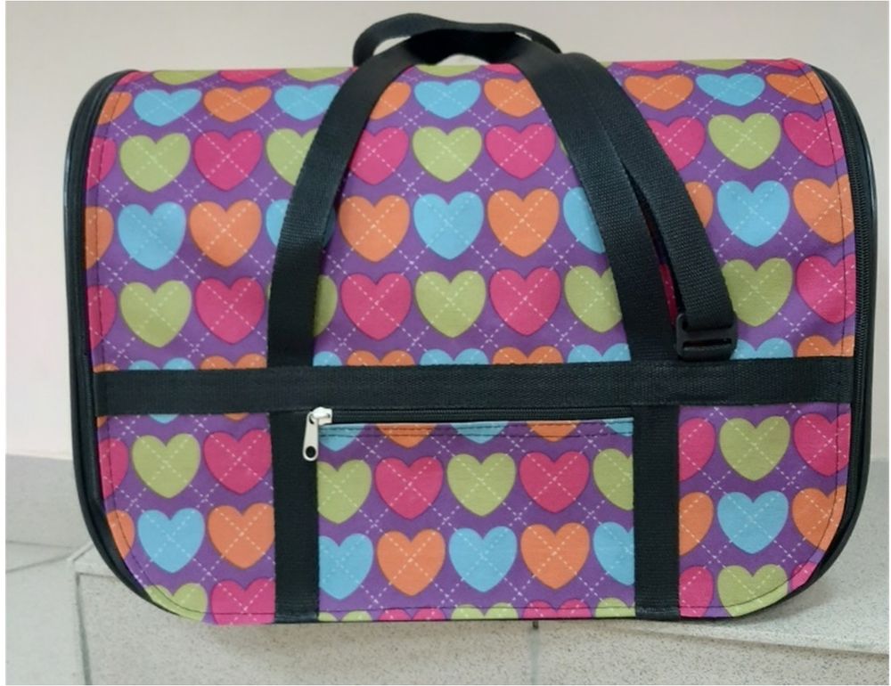 Сумка-переноска "Сердца" 45*30*30см  Квин