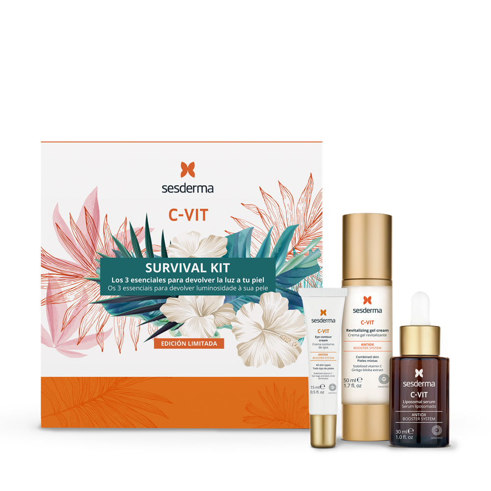 Промонабор Sesderma: C-VIT liposomal serum-Сыворотка липосомальная с витамином С,30мл+С-VIT Revit