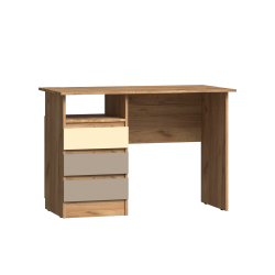 Стол письменный Челси Color, Слоновая кость, Глиняный серый, Дуб крафт