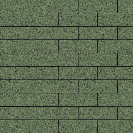 Тротуарная плитка ПРЯМОУГОЛЬНИК 300х100 мм - Гранит Зеленый