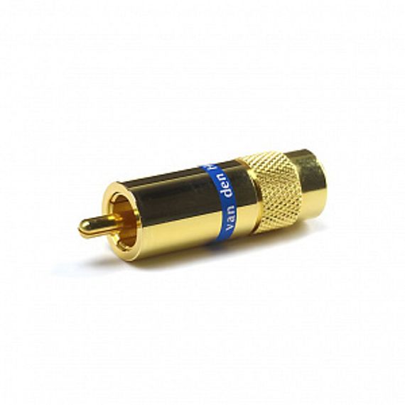 Разъем RCA Van den Hul C-9.0 Цвет золотой. Синяя маркировка