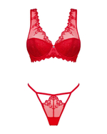 Сексуальный комплект Lonesia с вышивкой (Размер: S-M) (Цвет: красный)