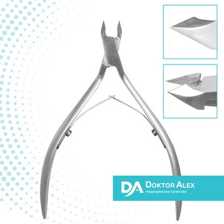 Doctor Alex С-0403 - Кусачки для кутикулы, 4мм