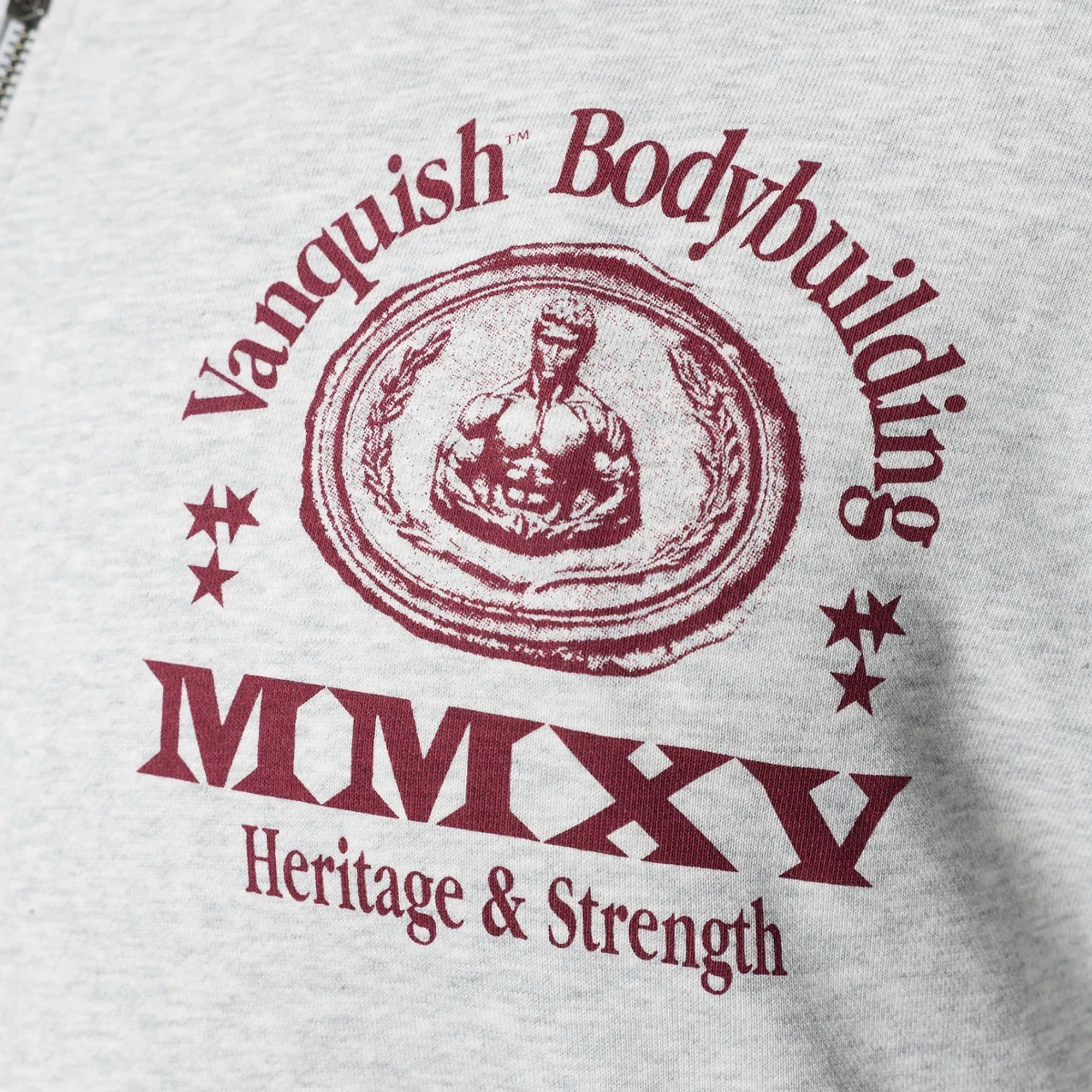 Толстовка VANQUISH Heritage Zip Hoodie Grey