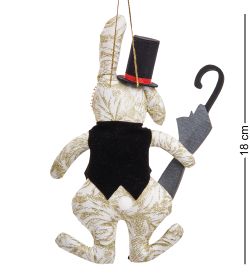 РусКукла RK-461/2 Кукла подвесная «Кролик с зонтиком»