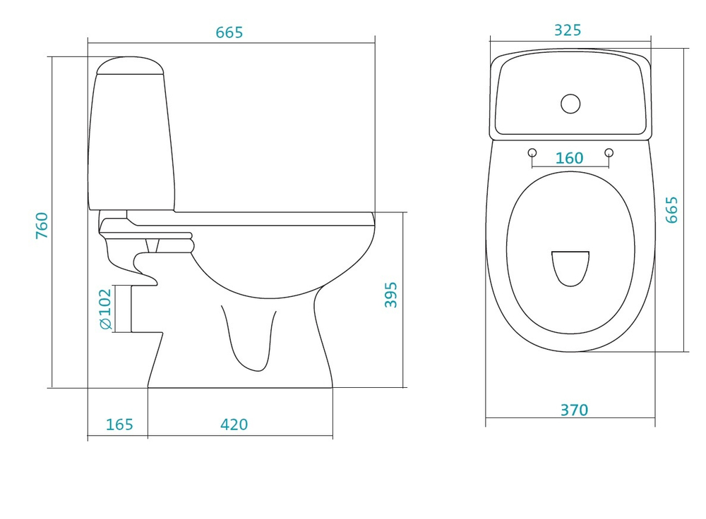 Унитаз-компакт Цезарь 2PA ДС SC SLIM