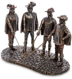Veronese WS-1023 Статуэтка «Мушкетеры - один за всех и все за одного»