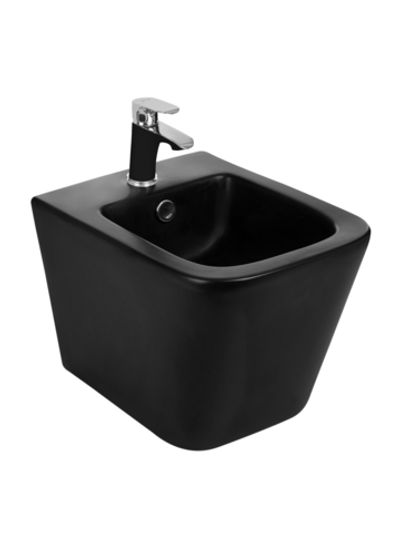Биде подвесное черный матовый WeltWasser WW GELBACH 005 MT-BL  10000003757 черный матовый