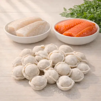 Фотография Пельмени рыбные «Сахалинские» / 500 гр купить в магазине Афлора