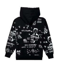 Худи Fucking Awesome Distortion Hoodie Black AOP