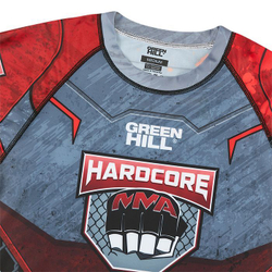 RGI-10569 Рашгард RASH GUARD HARDCORE черно-красный
