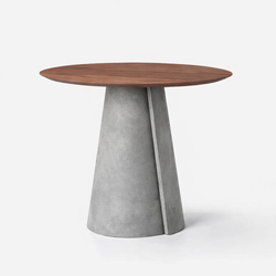 Обеденный стол ROLL CONCRETE walnut